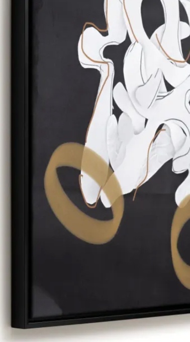 Wielkoformatowy Obraz na Welurze COCO maison Dancing Notes – 120x120 cm