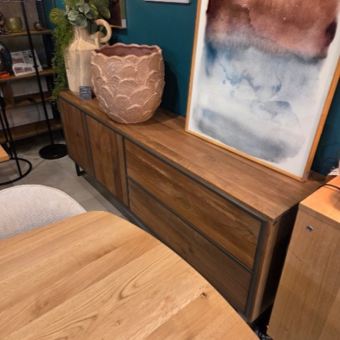 [K] Industrialna Komoda Trapani Henders & Hazel – Smoked Mango, 200 cm