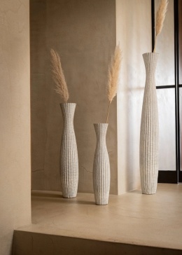 Gigantyczna Waza Podłogowa COCO maison Milou – Biała, 134 cm