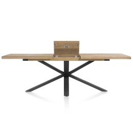 [T, do ręki] Stół Henders& Hazel Metalox centralna noga pająk 160+ 50 x 100 cm