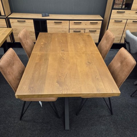 [T, do ręki] Stół Henders& Hazel Metalox centralna noga pająk 160+ 50 x 100 cm