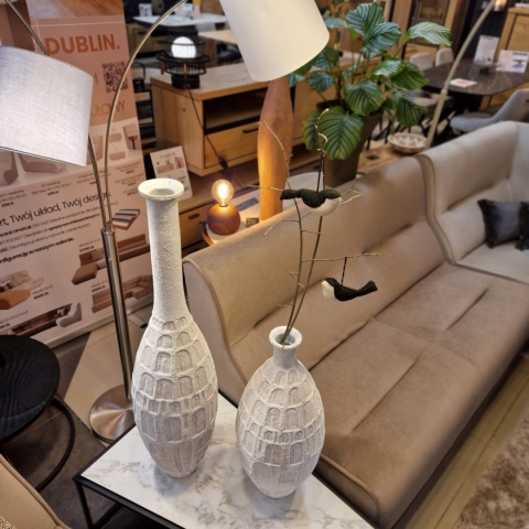 Wazon Podłogowy Dora 63 cm – Biały, Wydłużony | COCOmaison