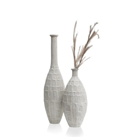 Ekskluzywny Wazon Podłogowy COCO maison Dora – White Elegance 102 cm