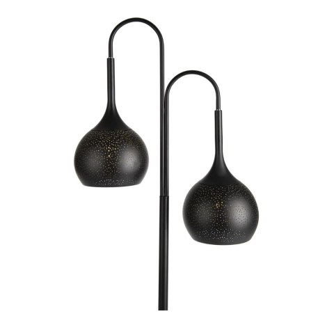 [K] Lampa Podłogowa Perforowana ARJEN Czarno-Złota COCO Maison