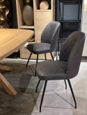 [K] Krzesło jadalniane LEO – Mikrofibra Pala / Antracyt