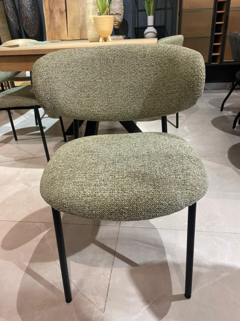 Krzesło JONA Olijfgroen – COCO maison – Naturalny Styl i Wygoda| Oliwka