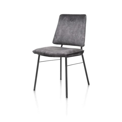 Krzesło Jadalniane FAAS / FAUSTO - Aksamit Karese Antracyt