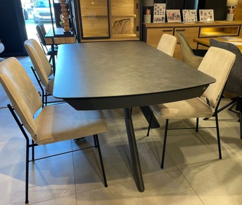 Krzesło Jadalniane FAAS / FAUSTO - Aksamit Karese Camel