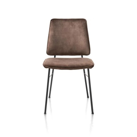 Krzesło Jadalniane FAAS / FAUSTO - Aksamit Karese Espresso