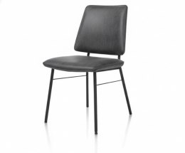 Krzesło Jadalniane FAAS / FAUSTO - Mikroskóra Taurus Antracyt