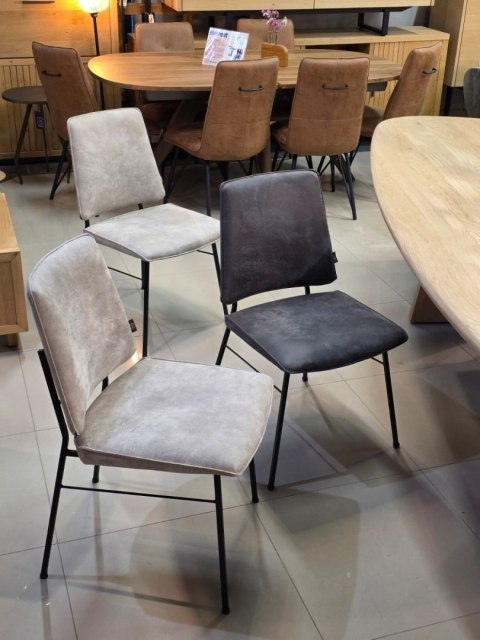 Krzesło Jadalniane FAAS / FAUSTO - Mikroskóra Taurus Antracyt