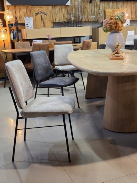 Krzesło Jadalniane FAAS / FAUSTO - Mikroskóra Taurus Koniak