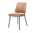 Krzesło Jadalniane FAAS / FAUSTO - Mikroskóra Taurus Koniak