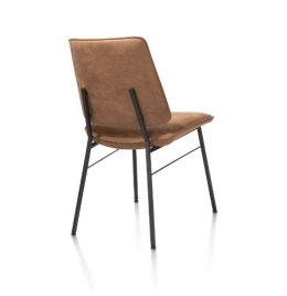Krzesło Jadalniane FAAS / FAUSTO - Mikroskóra Taurus Koniak