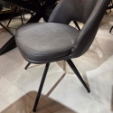 Krzesło obrotowe IAN Antracyt– Henders & Hazel – Mikrofibra Pala