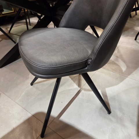 Krzesło obrotowe IAN Antracyt– Henders & Hazel – Mikrofibra Pala