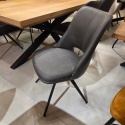 Krzesło obrotowe IAN Antracyt– Henders & Hazel – Mikrofibra Pala