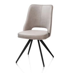 Krzesło obrotowe IAN Jasnoszare – Henders & Hazel – Mikrofibra Pala