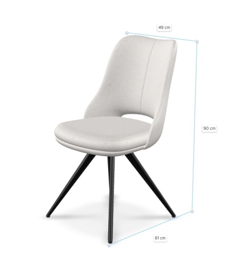 [na zamówienie] Krzesło obrotowe IAN – Personalizowane | Wybierz swoją tapicerkę | Henders & Hazel