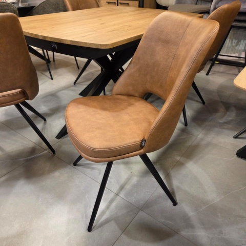 Krzesło obrotowe IAN Koniak– Henders & Hazel – Mikrofibra Pala