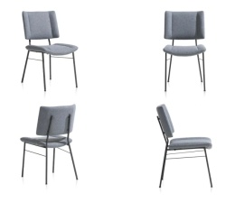 Krzesło Xooon Tatum Niebieska plecionka