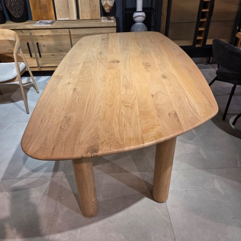 [K, od ręki] Stół Jadalniany AZULO 210 cm – Massief Eiken / Natural Sand