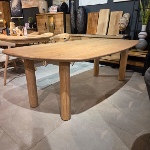 [K, od ręki] Stół Jadalniany AZULO 210 cm – Massief Eiken / Natural Sand