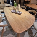 [K, od ręki] Stół Jadalniany AZULO 210 cm – Massief Eiken / Natural Sand
