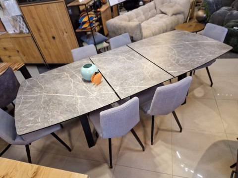 (M, od ręki) Stół Rozkładany PALACE 190-250 cm – Light Grey Marble / HPL jasnoszary