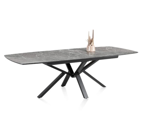 (M, od ręki) Stół Rozkładany PALACE 190-250 cm – Light Grey Marble / HPL jasnoszary