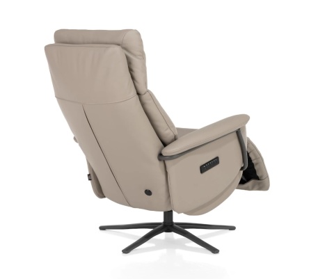 [R, od ręki] Fotel Relax Stelvio – Skóra Naturalna Maine Taupe – 3 Silniki – Akumulator