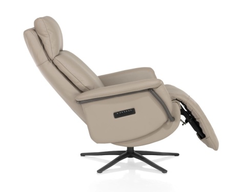[R, od ręki] Fotel Relax Stelvio – Skóra Naturalna Maine Taupe – 3 Silniki – Akumulator