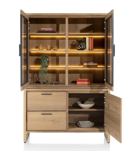 [M] Witryna NYSTEAD 140 cm – Dąb Dune Natural | Henders & Hazel