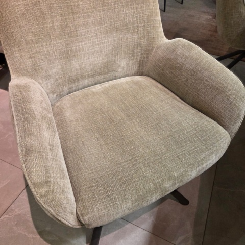 [od ręki] Fotel Obrotowy RILEY - Kieszeniowy Rdzeń Sprężynowy – Kolor Olive