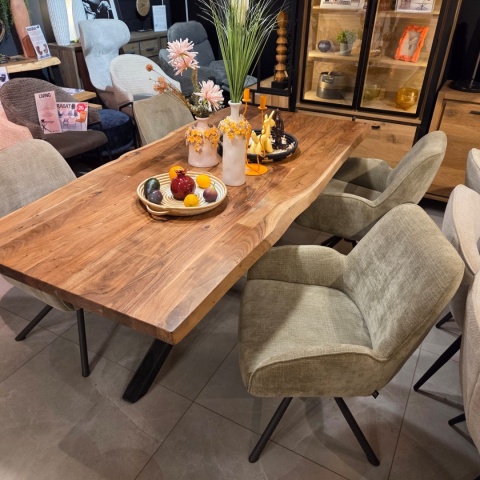 [od ręki] Fotel Obrotowy RILEY - Kieszeniowy Rdzeń Sprężynowy – Kolor Olive