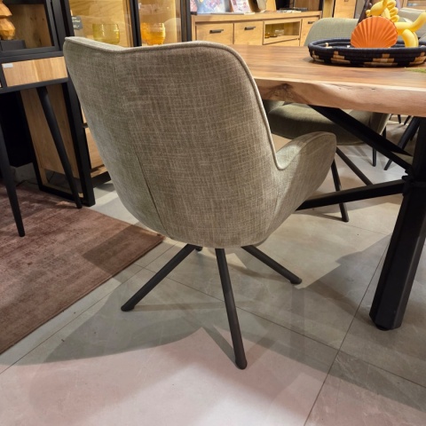 [od ręki] Fotel Obrotowy RILEY - Kieszeniowy Rdzeń Sprężynowy – Kolor Olive