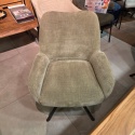 [od ręki] Fotel Obrotowy RILEY - Kieszeniowy Rdzeń Sprężynowy – Kolor Olive