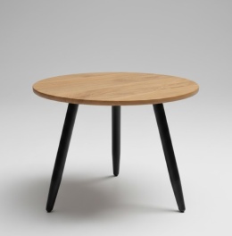 Stolik Kawowy TRAPANI – Drewno Mango Smoked – Ø 55 cm