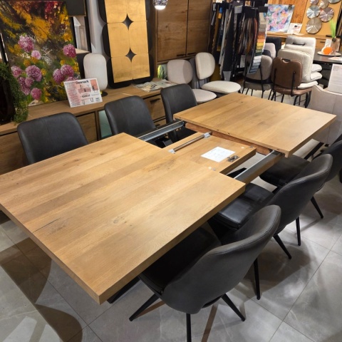 [K, od ręki] Stół Henders& Hazel Metalox centralna noga pająk 190+ 50 x 100 cm