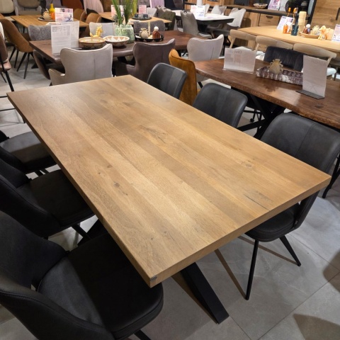 [K, od ręki] Stół Henders& Hazel Metalox centralna noga pająk 190+ 50 x 100 cm