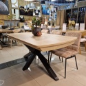 [M/R, od ręki] Stół Rozkładany NYON 170-230 cm – Natural Sand / Metalowy Pająk