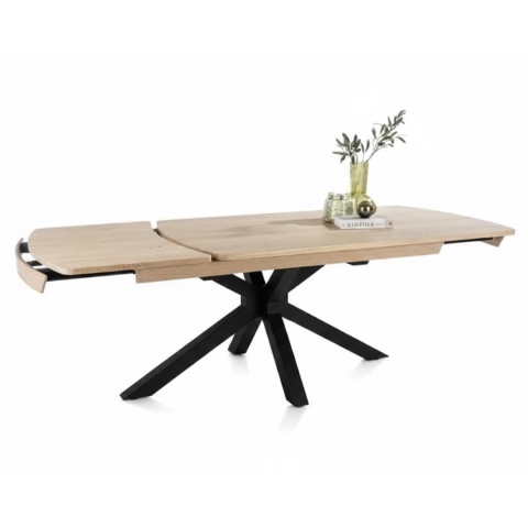 [M/R, od ręki] Stół Rozkładany NYON 170-230 cm – Natural Sand / Metalowy Pająk