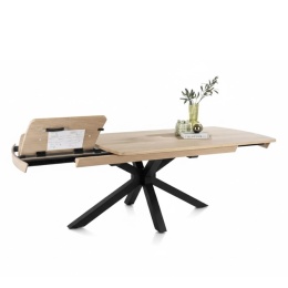 [M/R, od ręki] Stół Rozkładany NYON 170-230 cm – Natural Sand / Metalowy Pająk