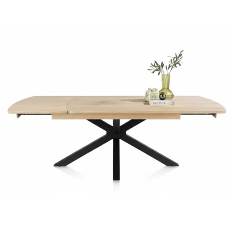 [M/R, od ręki] Stół Rozkładany NYON 170-230 cm – Natural Sand / Metalowy Pająk