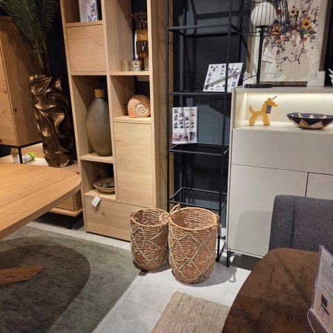 Zestaw 2 koszy RIO - COCO maison - Pleciony Design z Miętowym Detalem