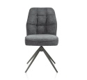[na zamówienie] Krzesło jadalniane Bell – Antracyt / Miks Tkanin / Obrotowe/ CALABRIA-VADA