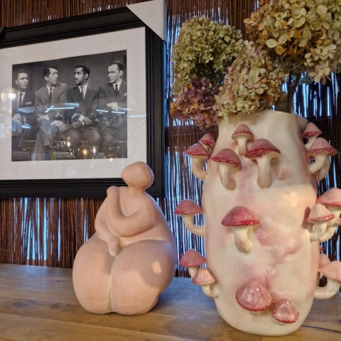 [na zamówienie] artystyczny wazon ceramiczny Harriet COCOmaison 48 cm z grzybami 3D