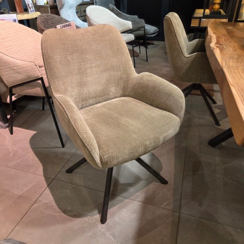 [na zamówienie] Fotel Obrotowy RILEY - Kieszeniowy Rdzeń Sprężynowy – Kolor Olive