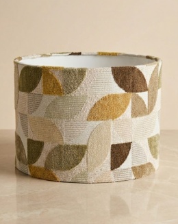 Abażur BEAUTIQ Mosaic 30x21 cm – Oliwkowy Mix – COCO maison