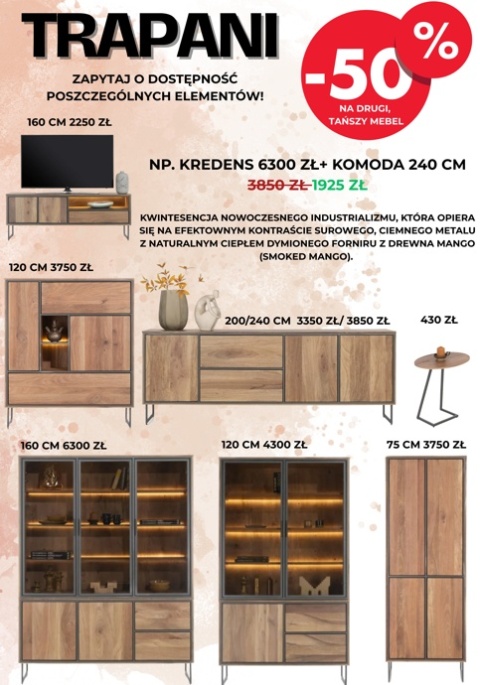Drugi, tańszy mebel za 50% ceny!
